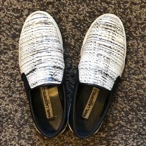 Genuine leather Karl Lagerfeld (Chanel) slip-on.